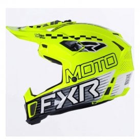 FXR Clutch Race Div MX Helmet Fluo