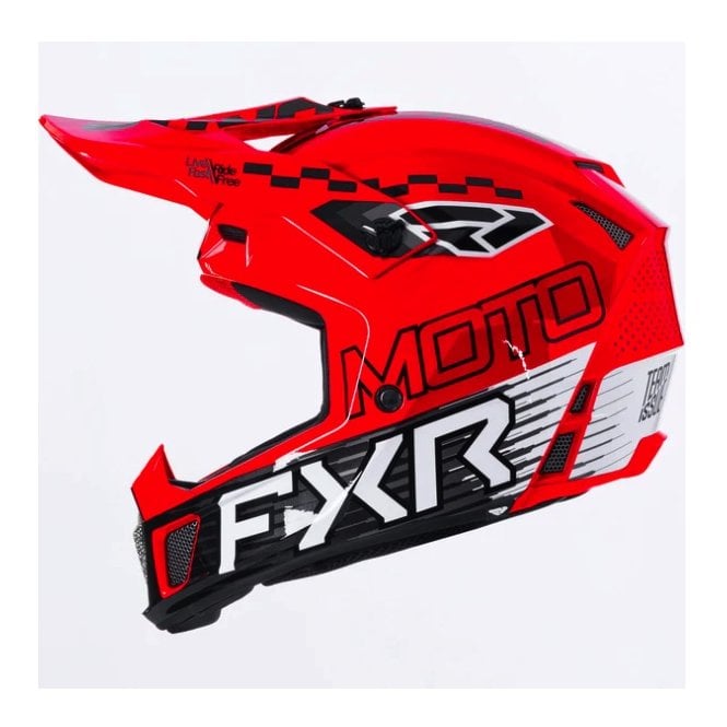 FXR Clutch Race Div MX Helmet Red