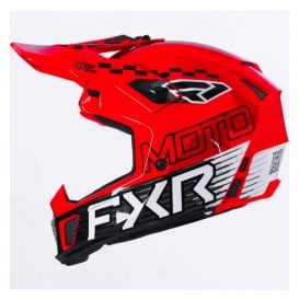 FXR Clutch Race Div MX Helmet Red