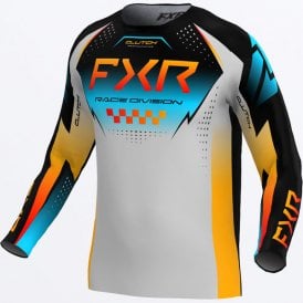 FXR Clutch Youth MX Jersey Orange/Blue/Black