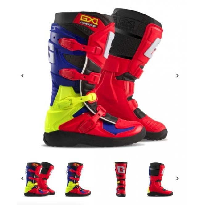 Gaerne GX1 Evo Red Multi MX Boots