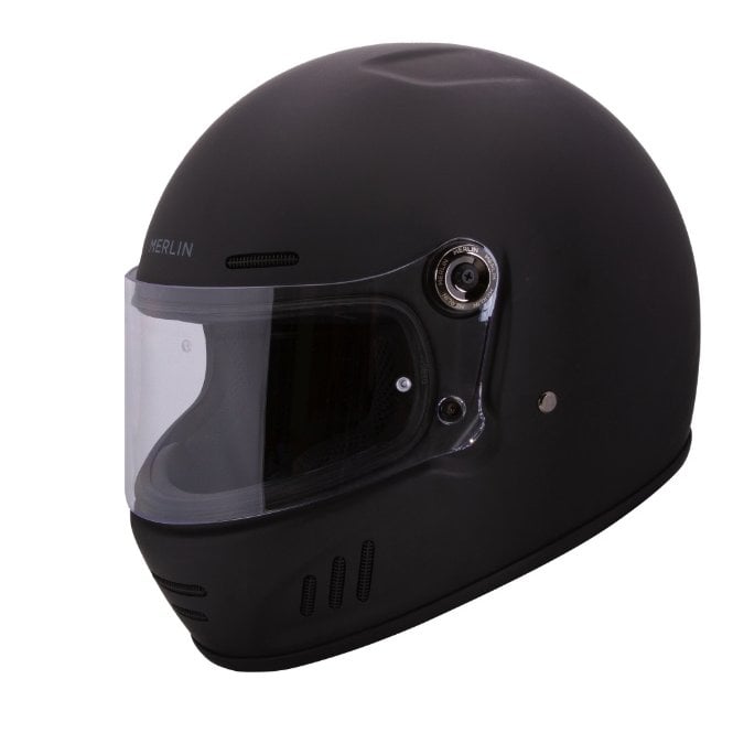 Merlin Revival Vintage Helmet – Matt Black