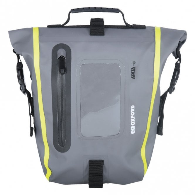 Oxford Aqua M8 Tank Bag Black/ Grey/ Fluo