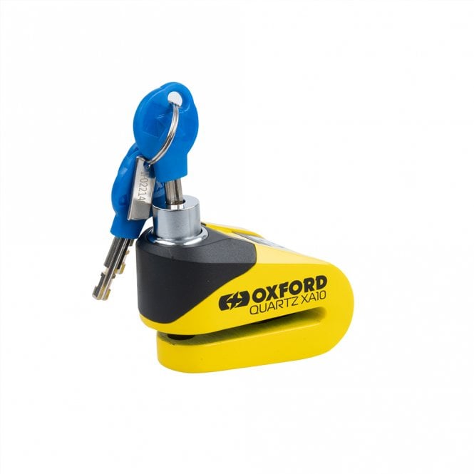 Oxford Quartz XA10 Alarm Disc Lock Yellow/Black